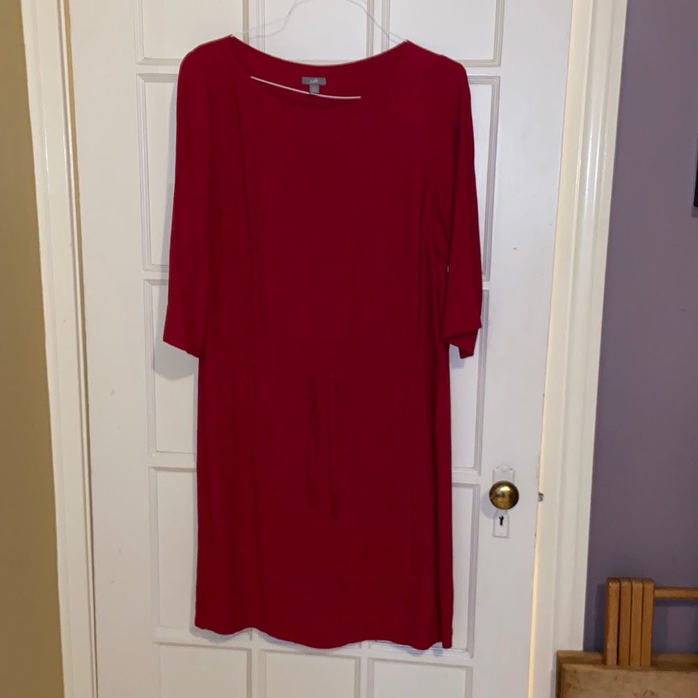 JJill drawstring waist dress